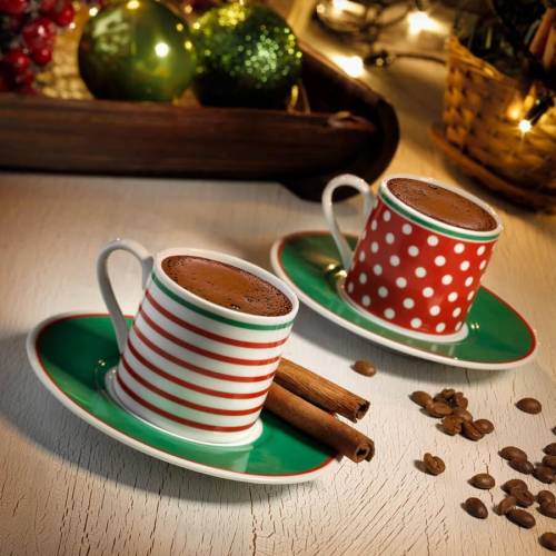Set cesti de cafea Coffee Cup Set RU04KT47010125 - Alb - 13x10x13 cm