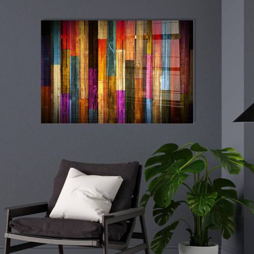 Pictura decorativa din sticla temperata Pride- 70 x 100 - Multicolor - 100x3x70 cm