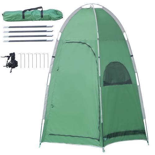 Outsunny Cort pentru dus - vestiar - cort pentru intimitate - adapost portabil - de exterior - pentru camping si plaja - cu geanta de transport -...
