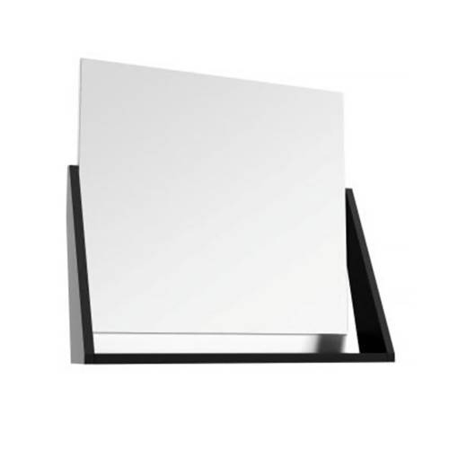 Oglinda cu etajera Defra Op-Arty alb 64x59 cm