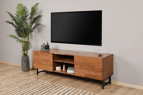 COMODA TV Wood - Walnut - Nuc - 41x50x150 cm