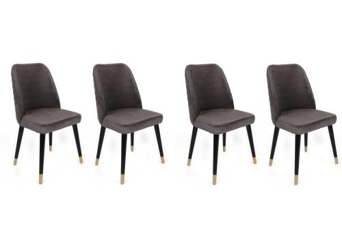 Set scaune (4 bucati) Hugo V4 Chair Set (4 Pieces) - Gri - 50x90x49 cm