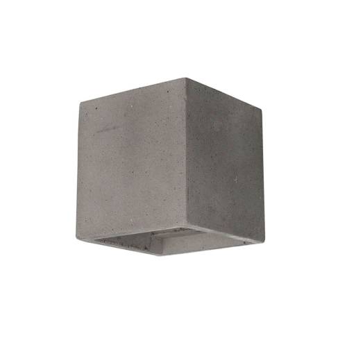 Aplica moderna cubica CONCRETE gri din ciment 1x33W G9