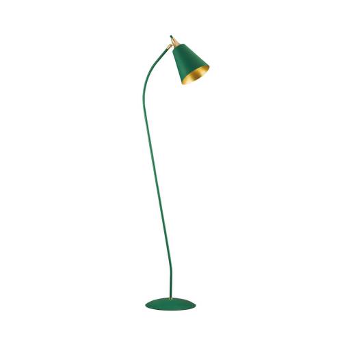 Lampadar modern verde din metal MENTA F1 cu abajur 1x42W E27