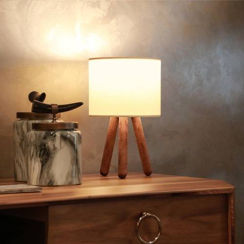 Veioza AYDAK Table Lamp - Bej - 15x32x19 cm