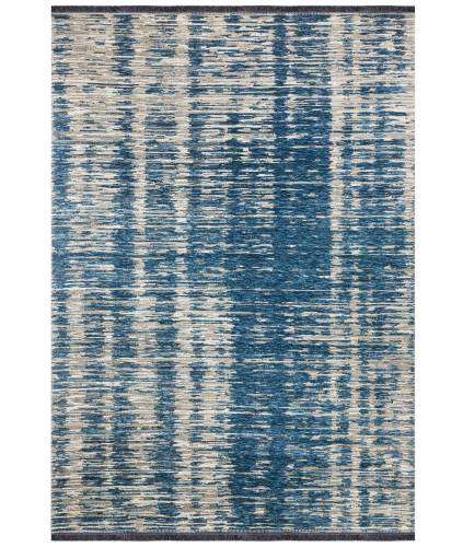 Covor de Hol Cotterna - Lavabil - Albastru - Gri - 150x80 cm